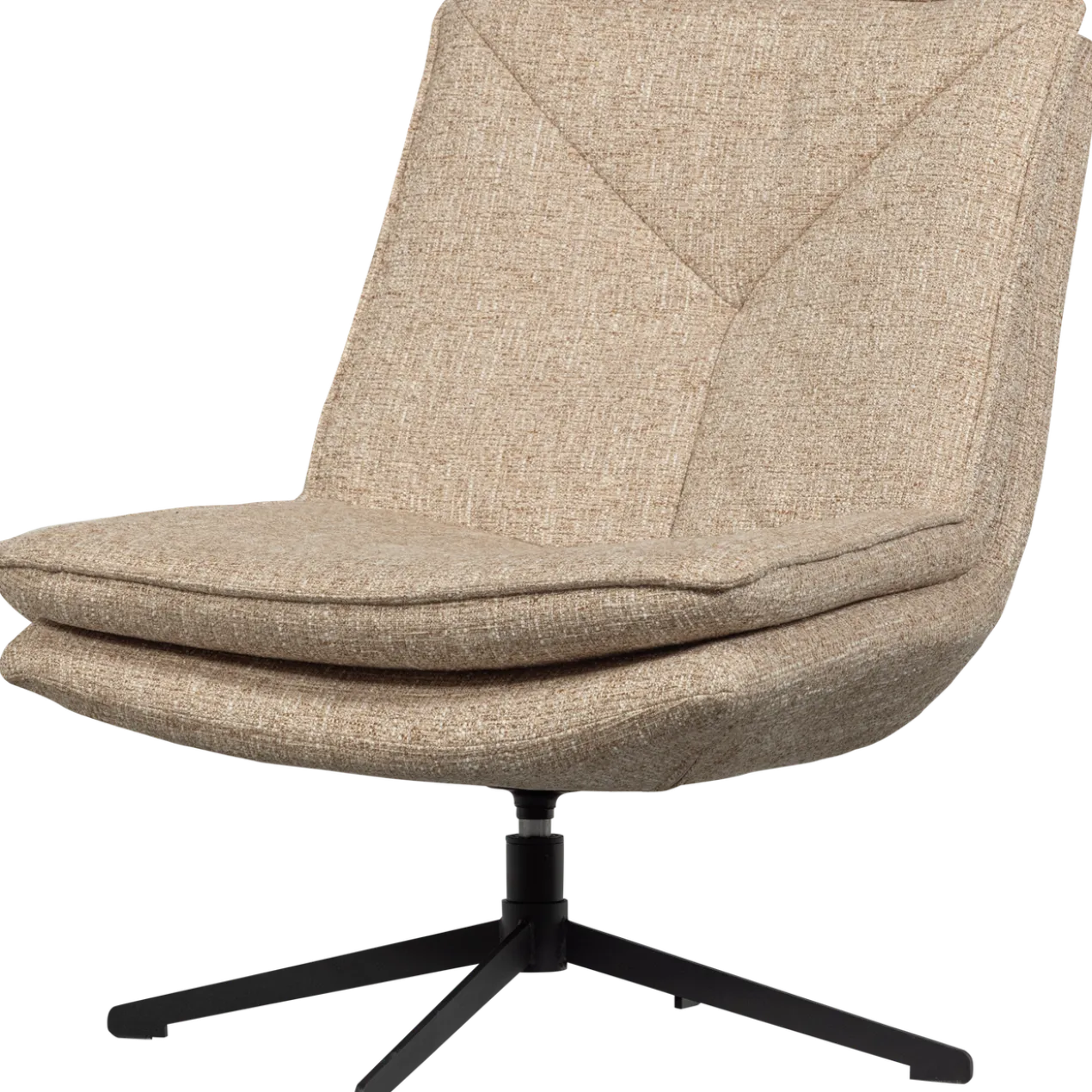 Milaro draaifauteuil naturel melange