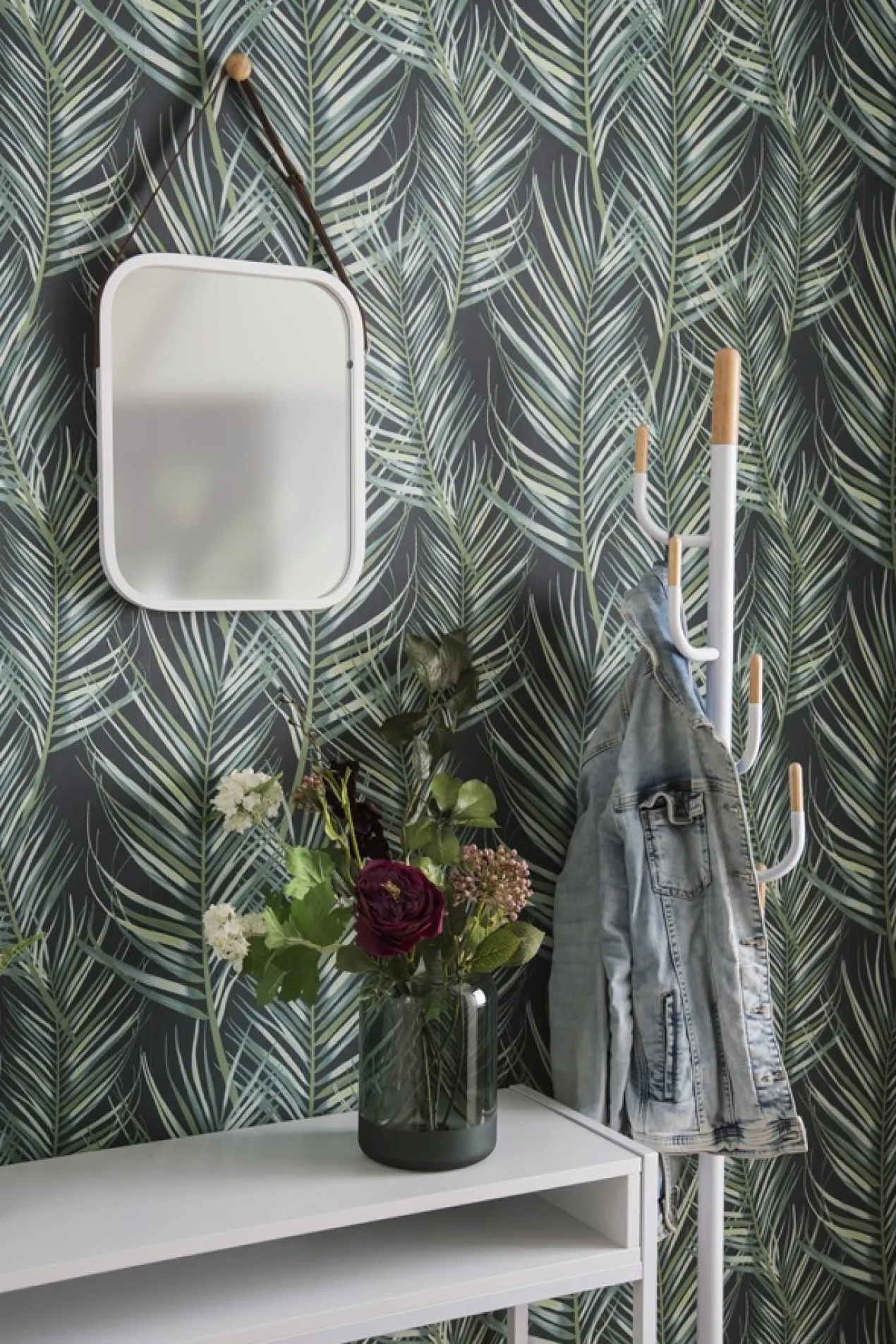Mirror Idyllic bamboo white