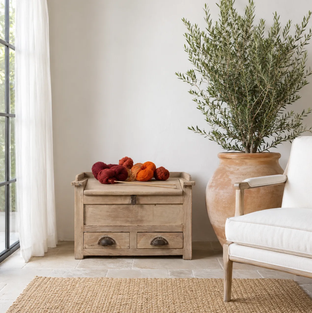 Mivaan - Vintage Teakhouten Box van Oud Hout