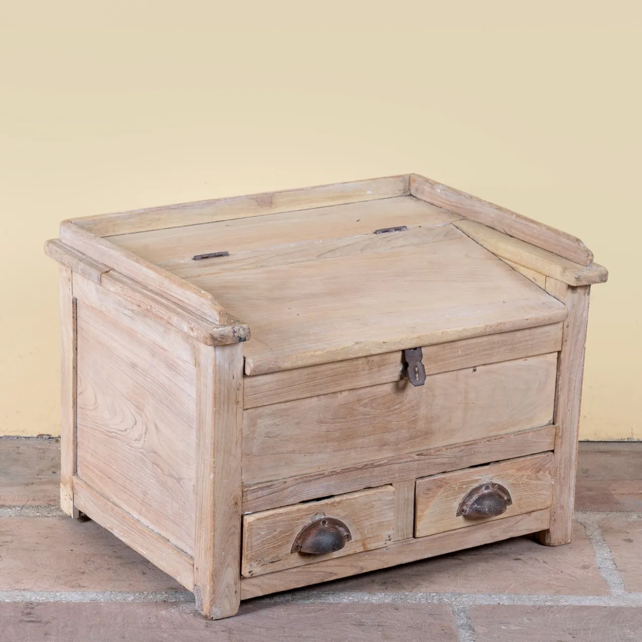 Mivaan - Vintage Teakhouten Box van Oud Hout