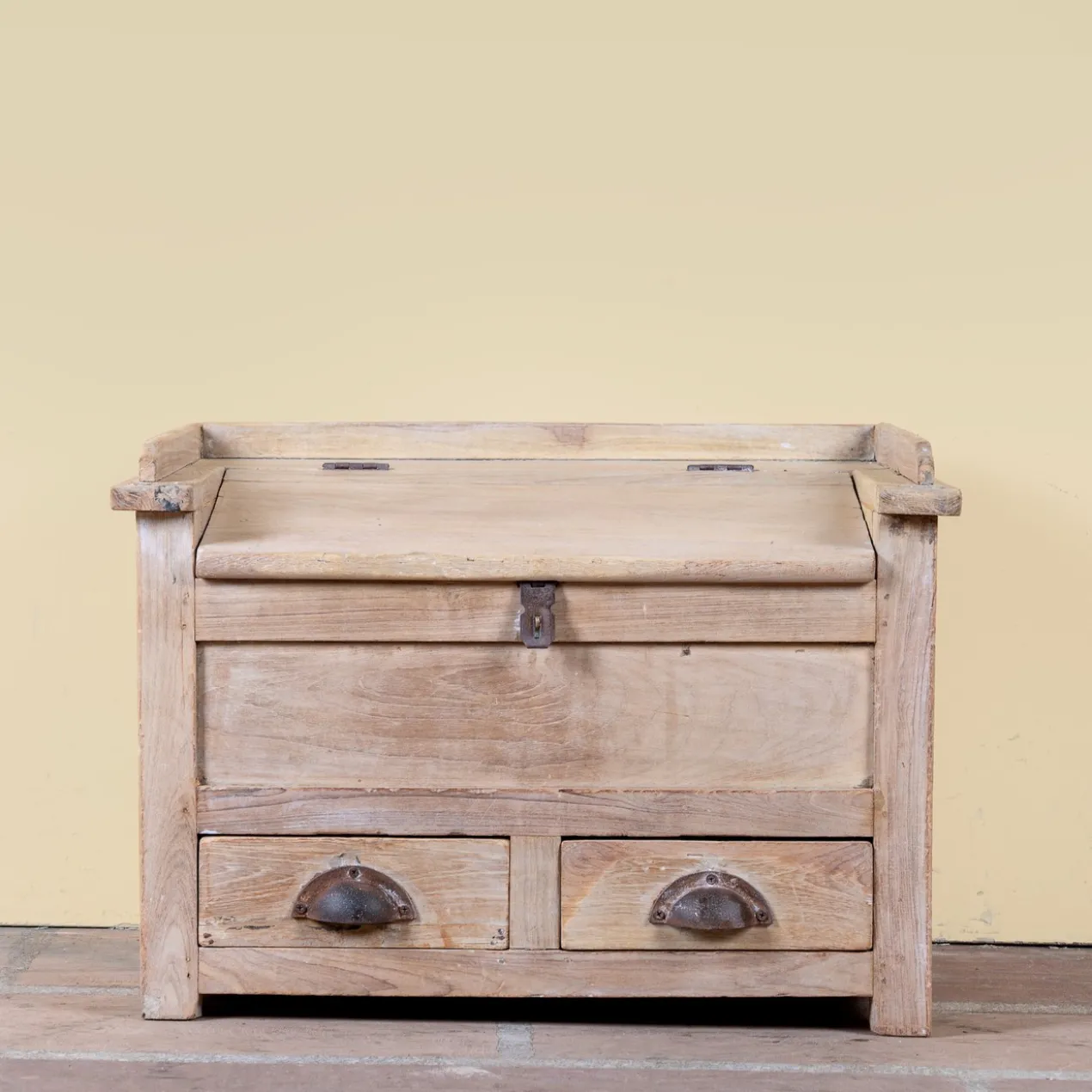 Mivaan - Vintage Teakhouten Box van Oud Hout