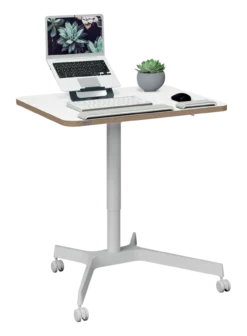 Mobiel Zit-Sta Bureau 80x60 cm wit