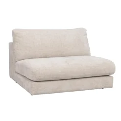 Modulair bankelement Duncan - 112 cm Lichtgrijs/beige