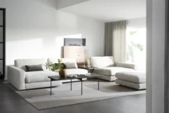 Modulair bankelement Duncan - 112 cm Lichtgrijs/beige