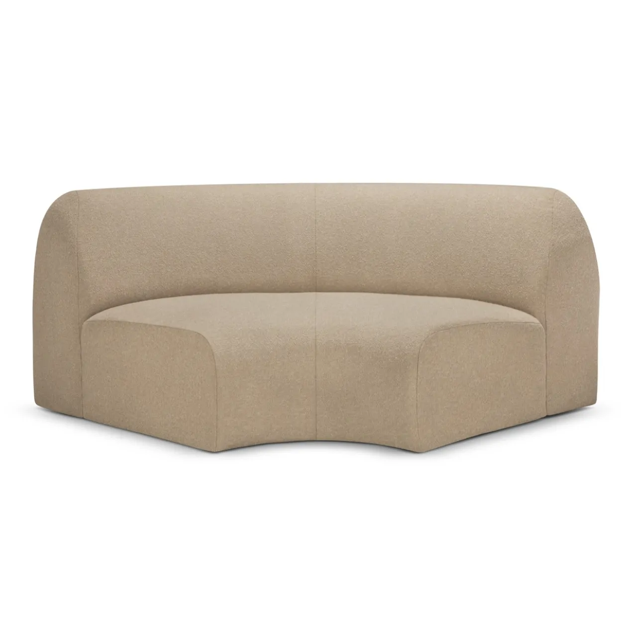Modulaire bank Bulky 90° hoekelement almond