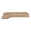 Modulaire bank Bulky hoek links footstool light sepia