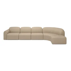 Modulaire bank Bulky hoek rechts footstool almond