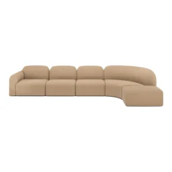 Modulaire bank Bulky hoek rechts footstool light sepia