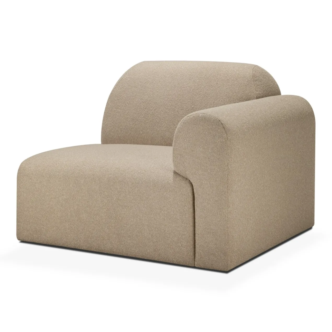 Modulaire bank Bulky L-arm almond