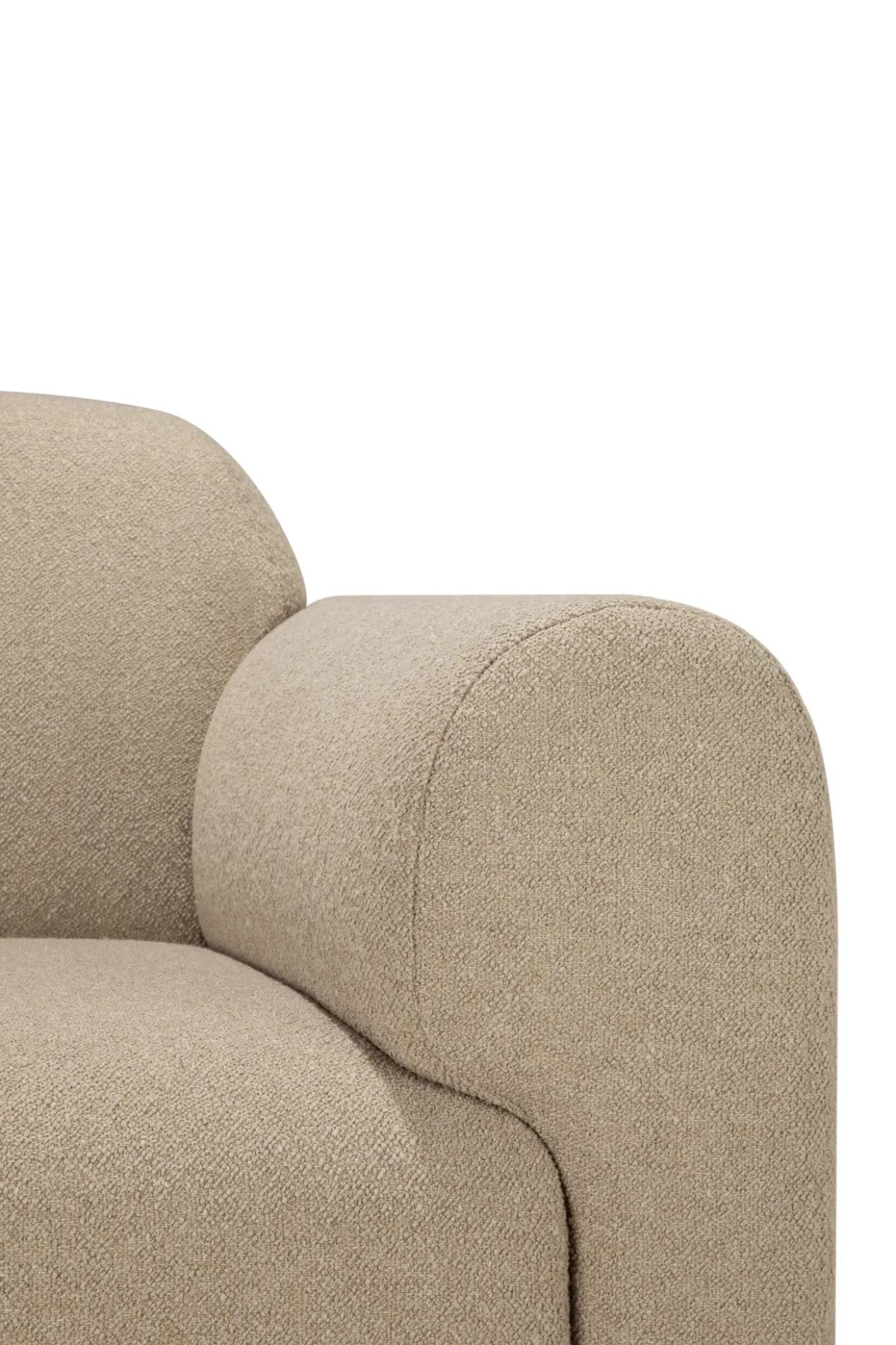 Modulaire bank Bulky L-arm almond