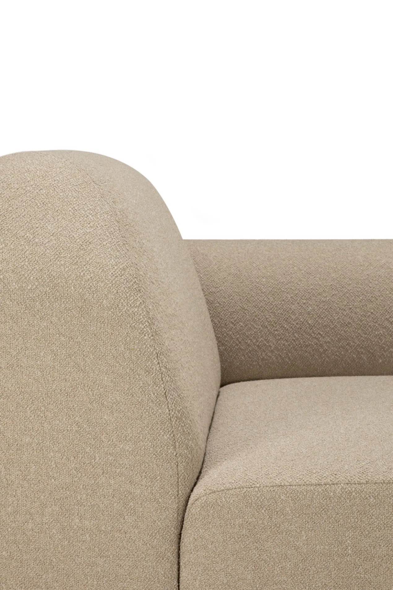 Modulaire bank Bulky L-arm almond