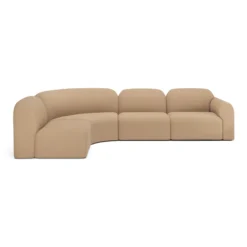 Modulaire bank Bulky links hoek light sepia