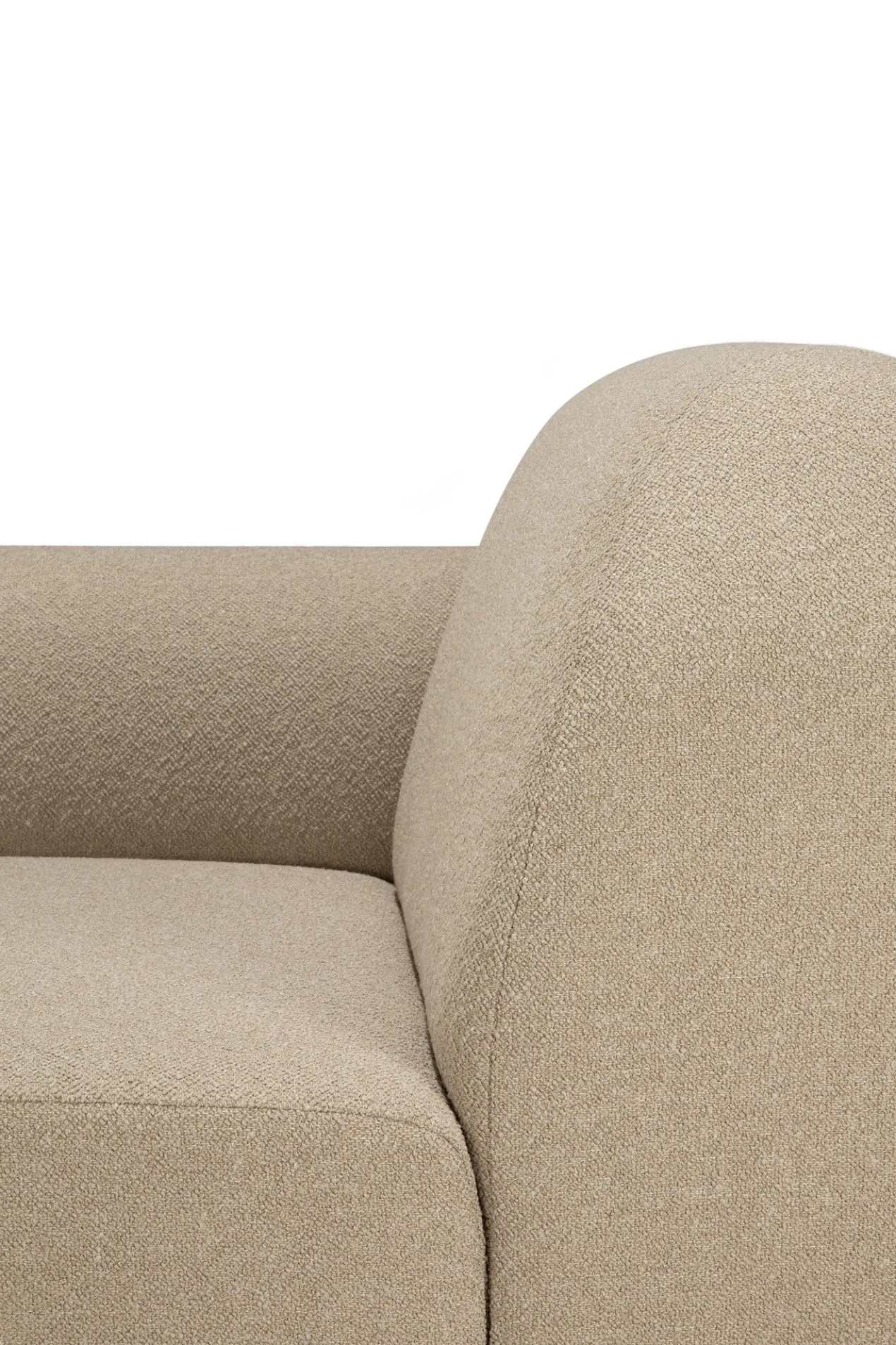 Modulaire bank Bulky R-arm almond