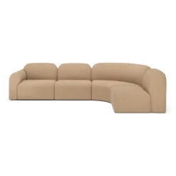 Modulaire bank Bulky rechts hoek light sepia