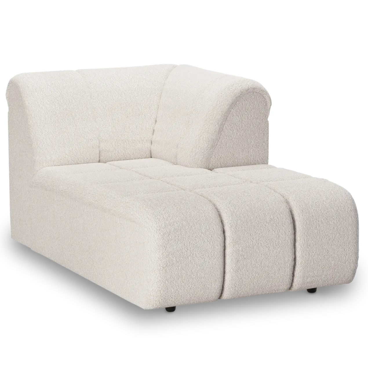 Modulaire bank HKliving Wave Boucle - Divan right cream