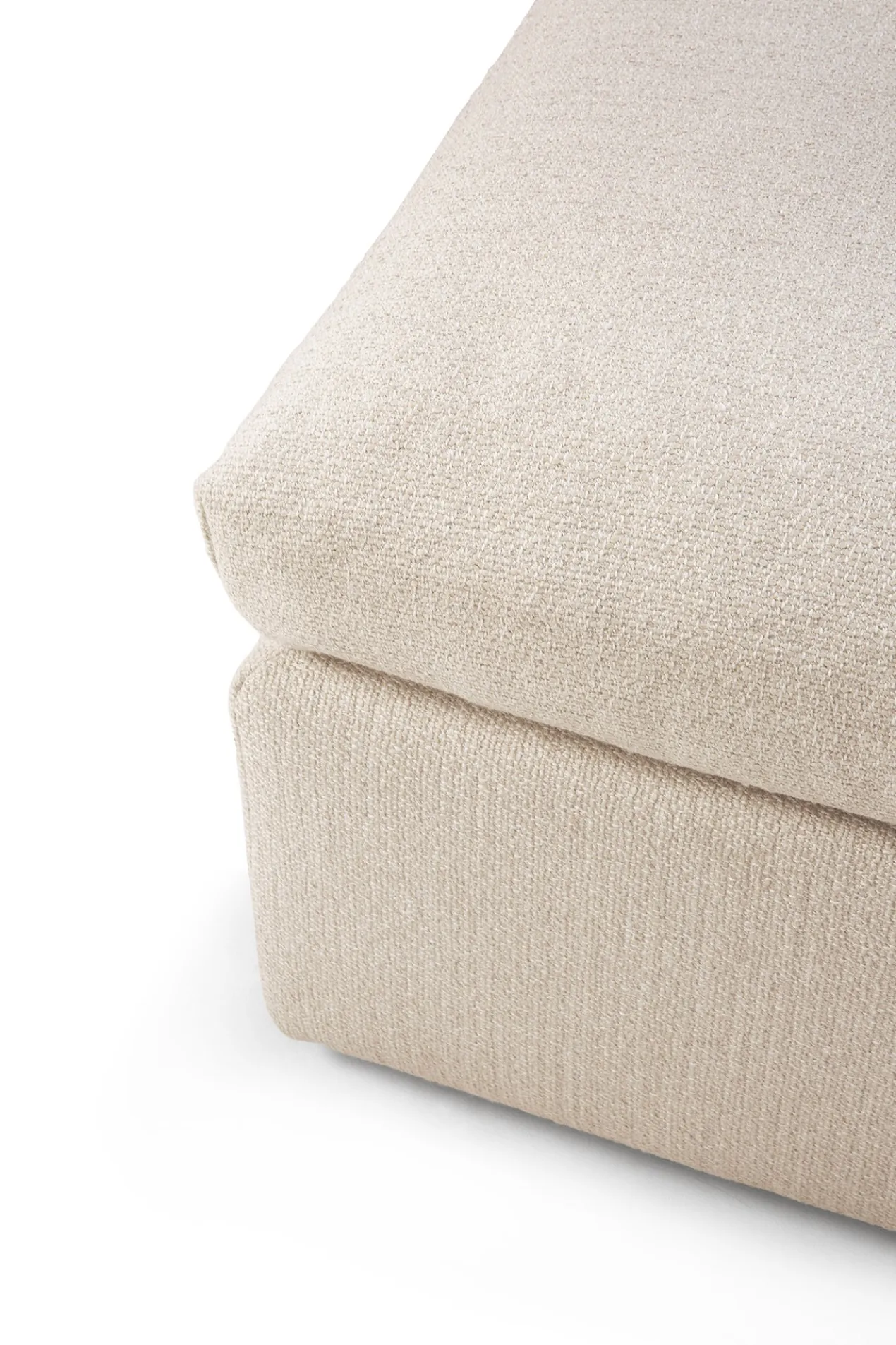 Modulaire bank Mellow - footstool - off white