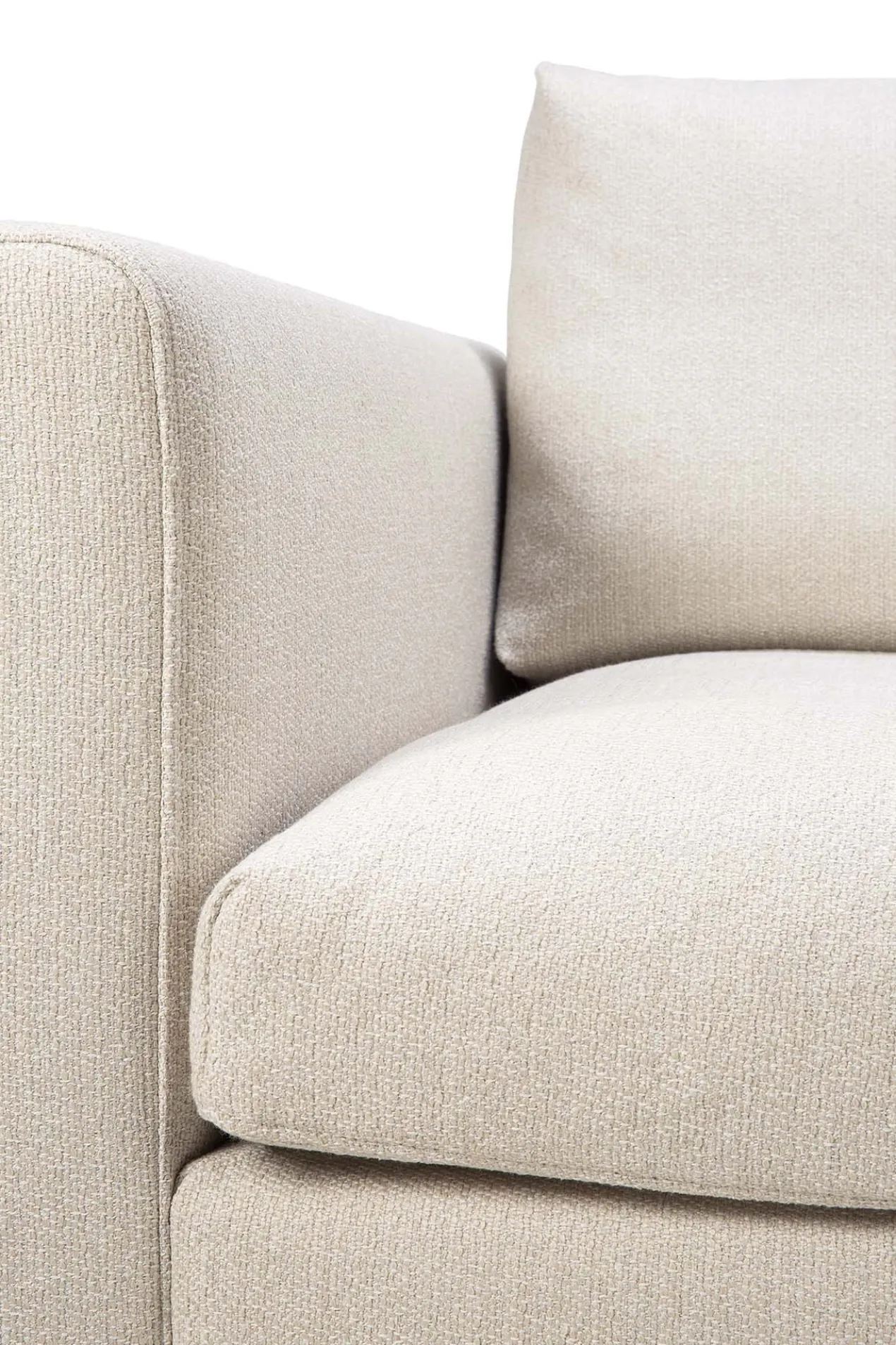 Modulaire bank Mellow - leuning rechts - off white