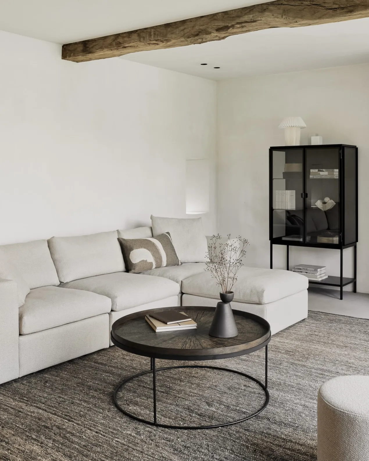 Modulaire bank Mellow - leuning rechts - off white