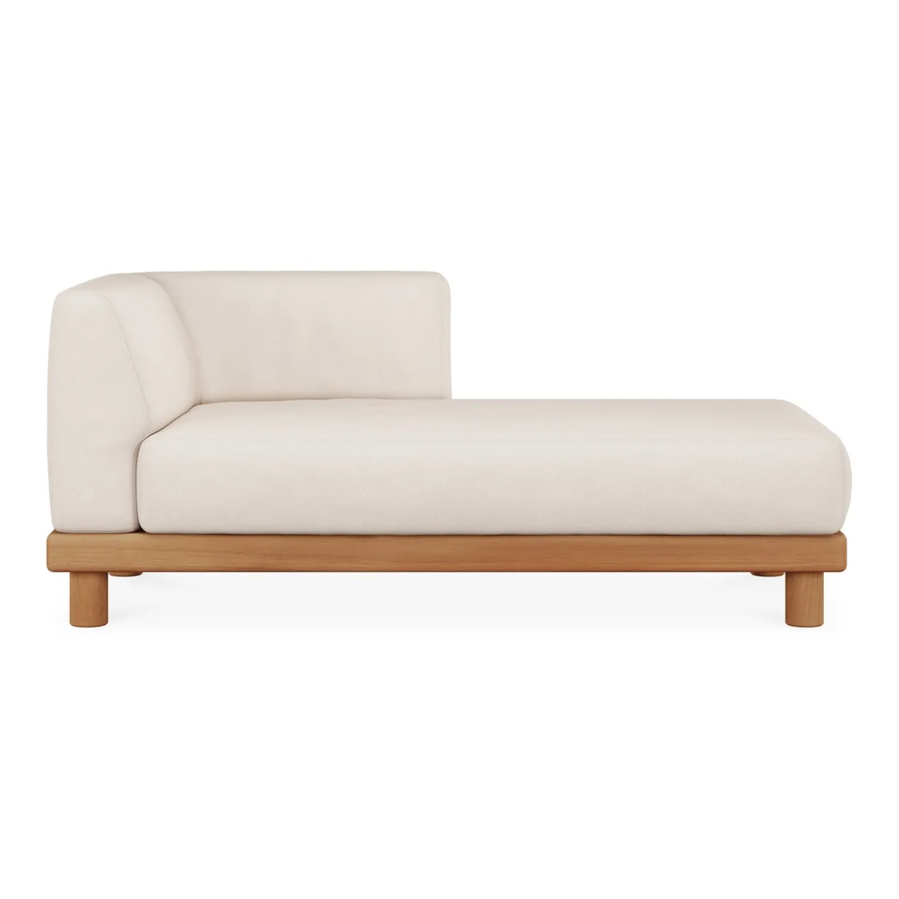 Modulaire bank Monocle outdoor wit set 2x lounge + tafel