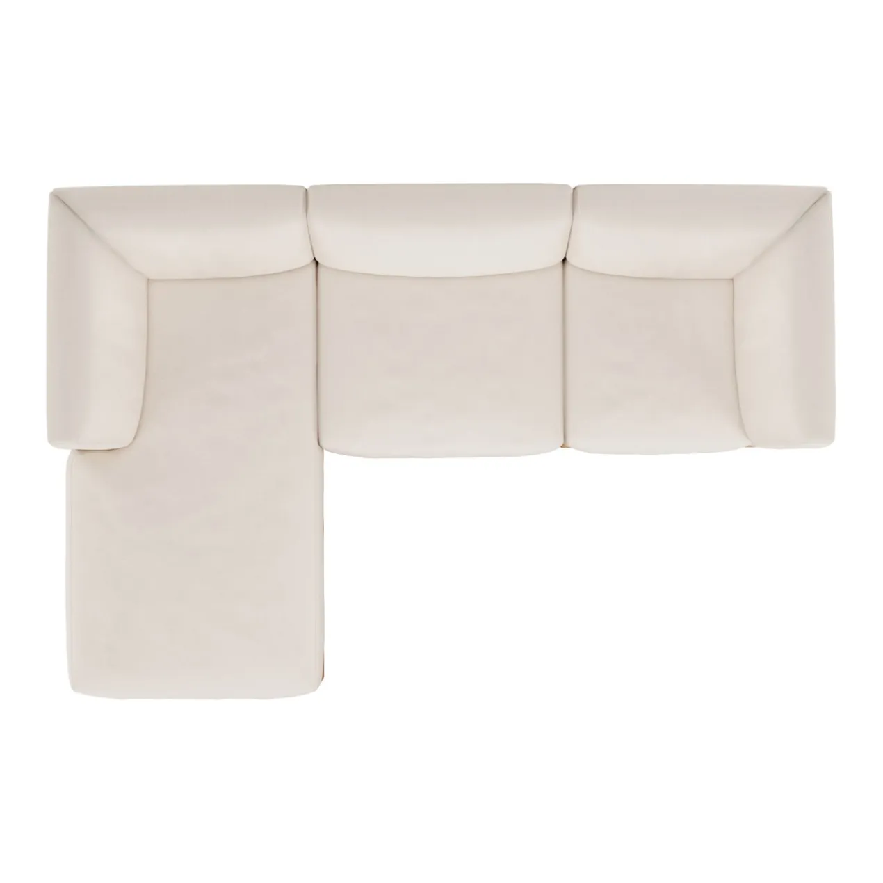 Modulaire bank Monocle outdoor wit set 3 zits lounge L