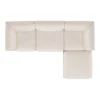 Modulaire bank Monocle outdoor wit set 3 zits + voetenbank