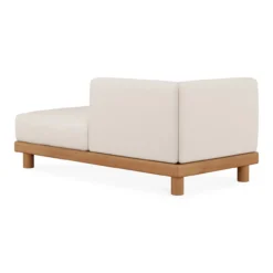 Modulaire bank Monocle outdoor wit loungbed L arm
