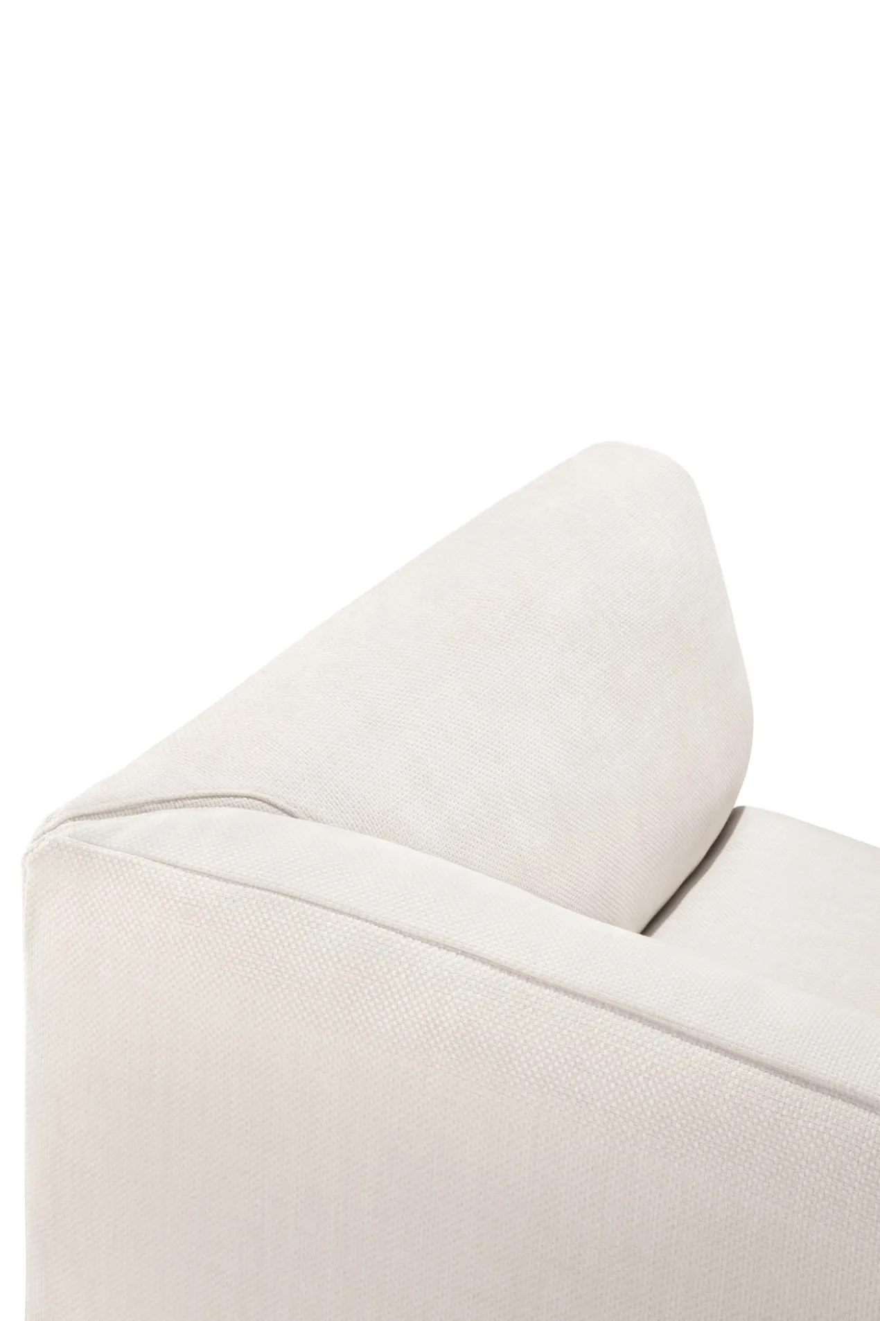 Modulaire bank Monocle outdoor wit loungebed R arm
