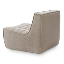 Modulaire bank N701 beige set 1 + 2 seat 90° rechte hoek