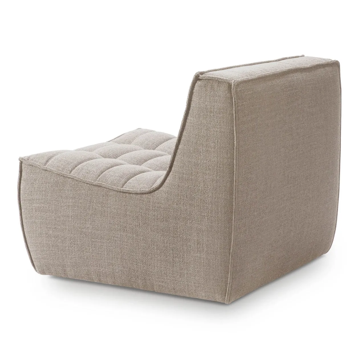 Modulaire bank N701 beige set 1 + 2 seat 90° rechte hoek