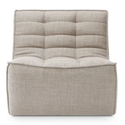 Modulaire bank N701 beige set 1 + 2 seat 90° rechte hoek