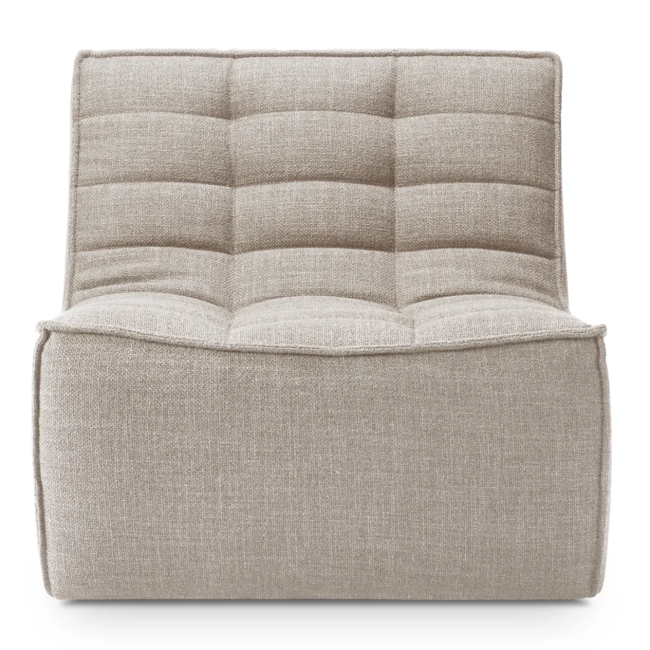 Modulaire bank N701 beige set 1 + 2 seat 90° ronde hoek