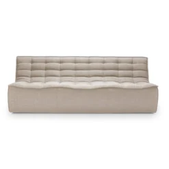 Modulaire bank N701 beige set 1 seat, 3 seat, 90° recht hoek