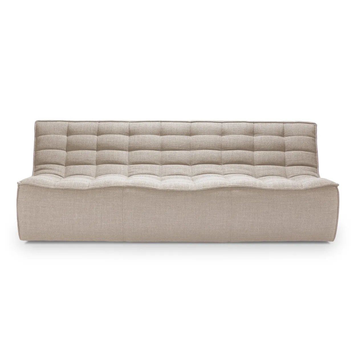 Modulaire bank N701 beige set 2 seat, 3 seat, 90° recht hoek