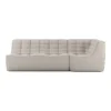 Modulaire bank N701 beige set 2 seat 90° rechte hoek