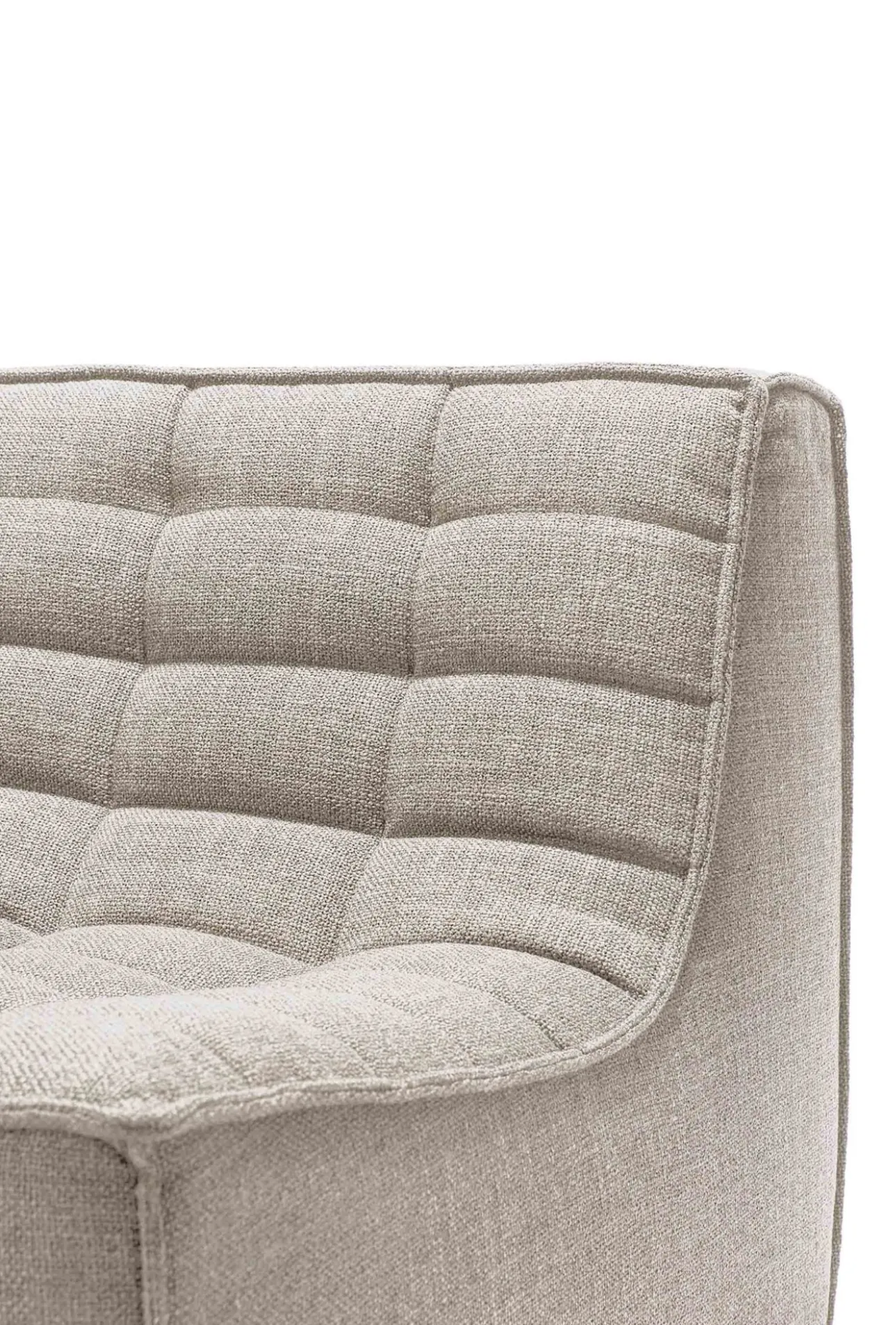 Modulaire bank N701 beige set 2x2 seat 90° recht hoek
