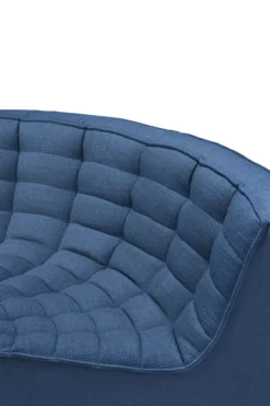 Modulaire bank N701 - blue - 90° rond hoekelement