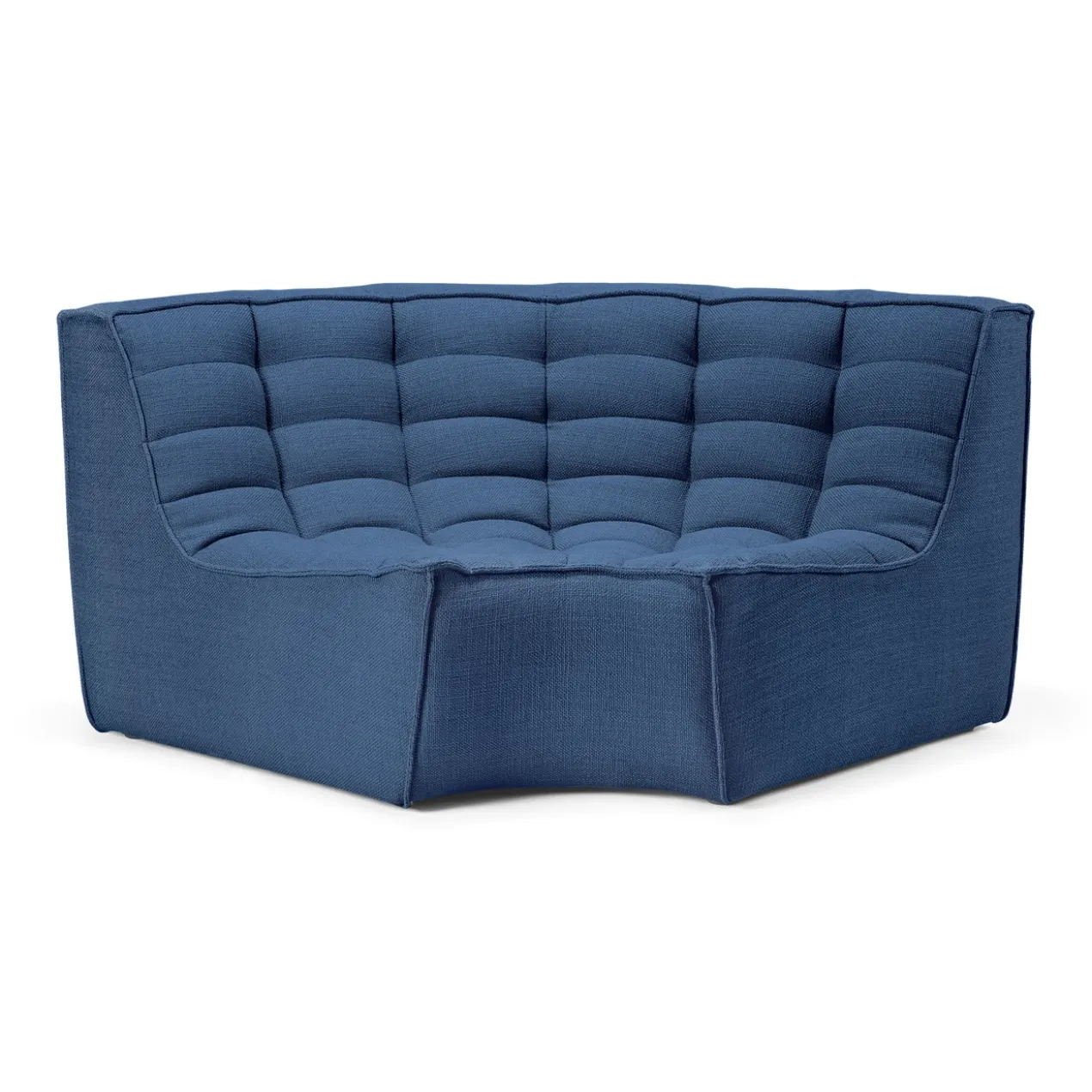 Modulaire bank N701 - blue - 90° rond hoekelement