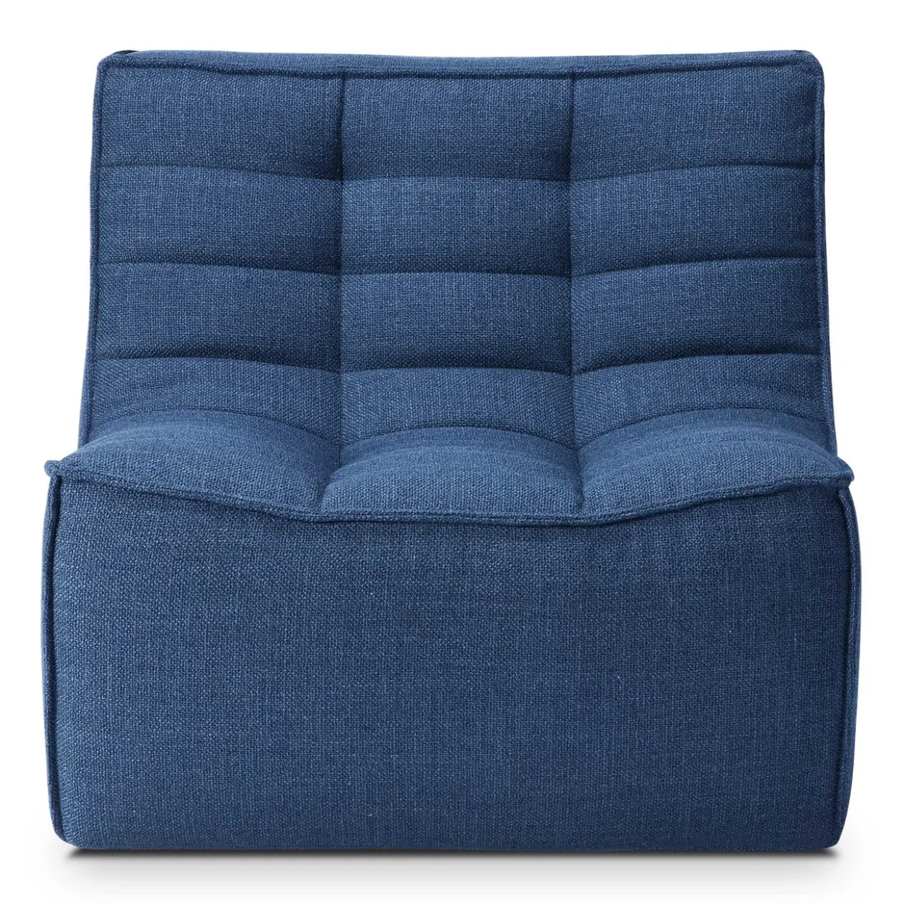 Modulaire bank N701 blue set 1 + 2 seat 90° ronde hoek