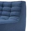 Modulaire bank N701 blue set 1 + 3 seat, 90° recht hoek