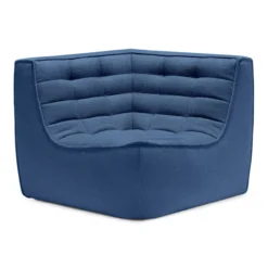 Modulaire bank N701 blue set 2 + 3 seat, 90° recht hoek
