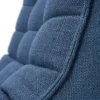 Modulaire bank N701 blue set 2 + 3 seat, 90° ronde hoek