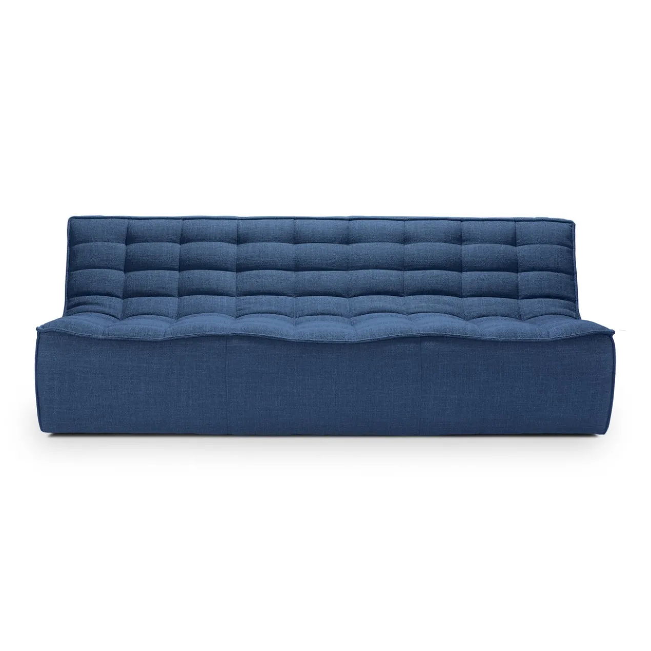 Modulaire bank N701 blue set 2 + 3 seat, 90° ronde hoek
