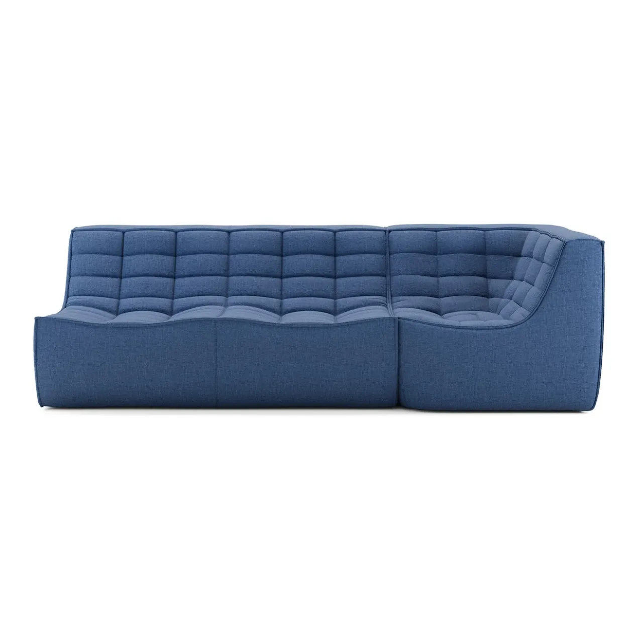 Modulaire bank N701 blue set 2 seat 90° rechte hoek