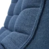 Modulaire bank N701 - blue - 90° vierkant hoekelement
