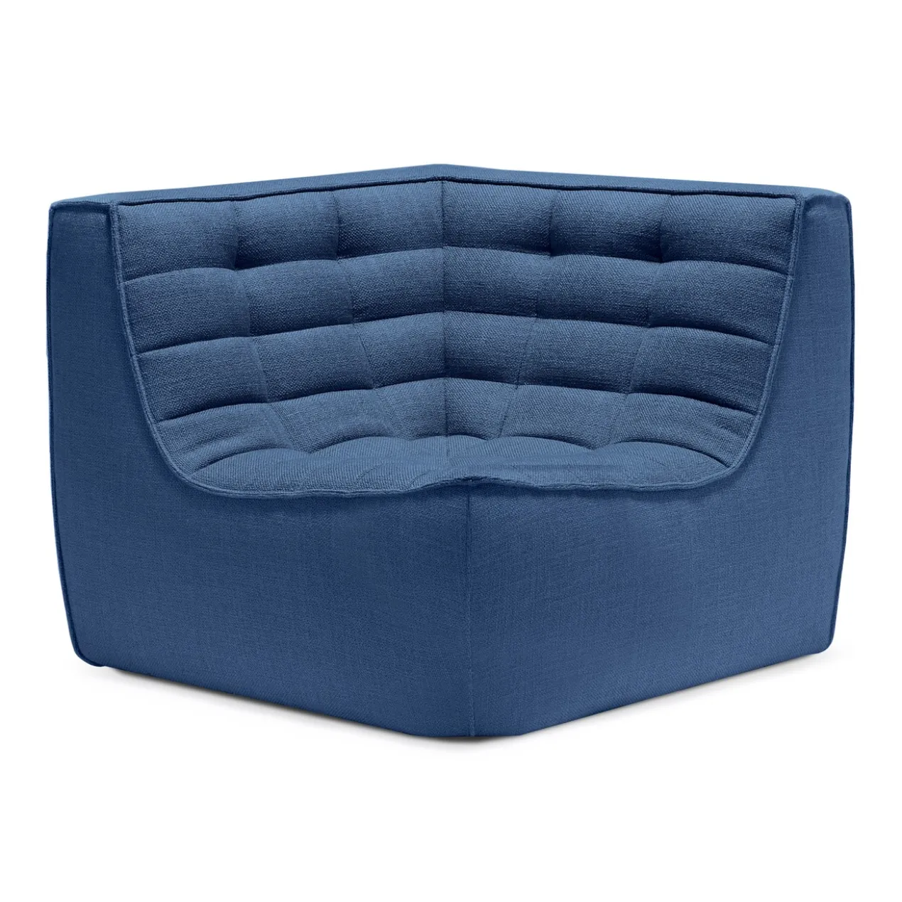 Modulaire bank N701 - blue - 90° vierkant hoekelement