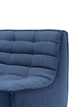 Modulaire bank N701 - blue - 90° vierkant hoekelement