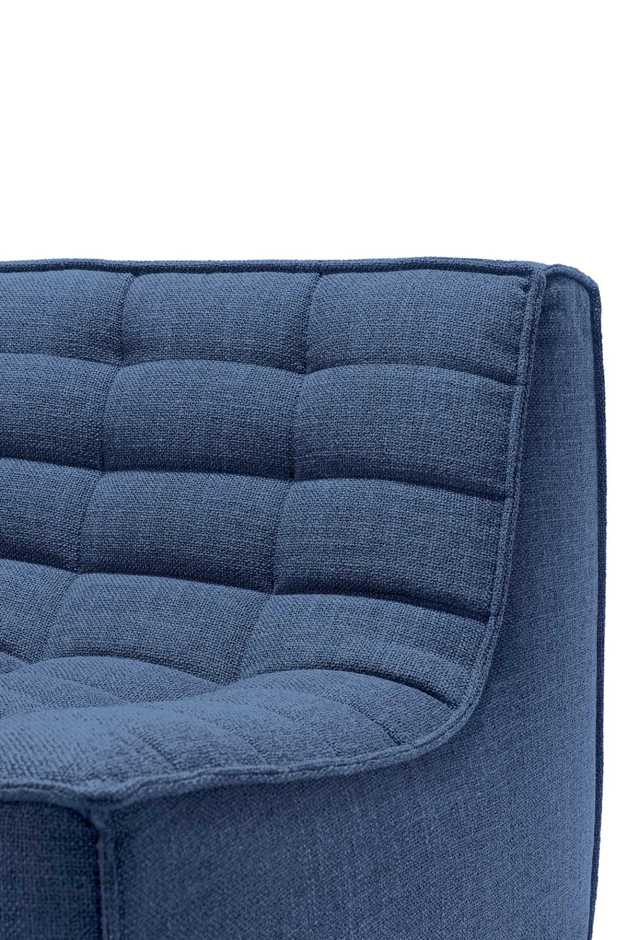 Modulaire bank N701 - blue - 90° vierkant hoekelement