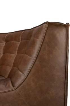 Modulaire bank N701 - chestnut - 90° rond hoekelement