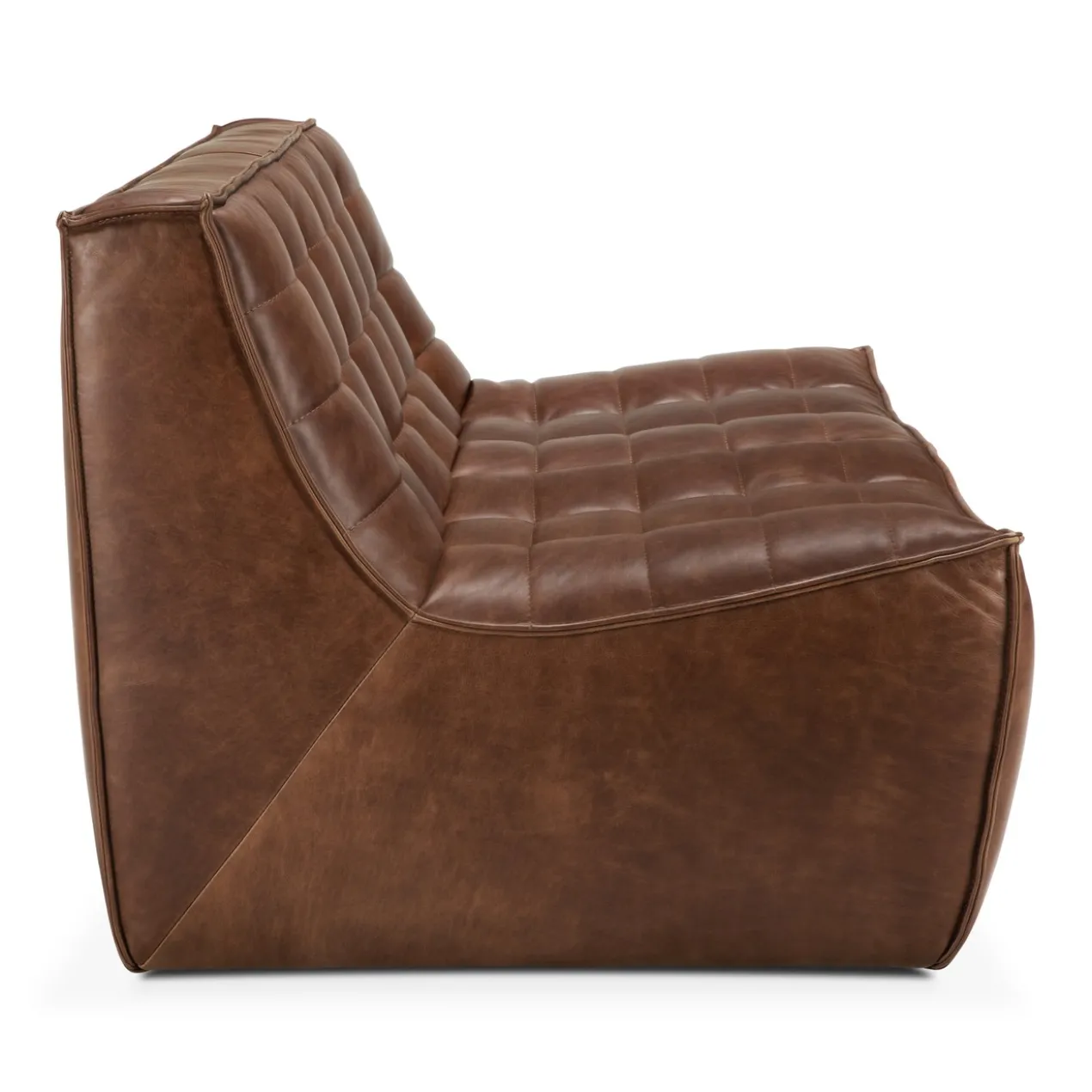 Modulaire bank N701 - chestnut - 2 seats
