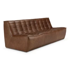 Modulaire bank N701 - chestnut - 3 seats
